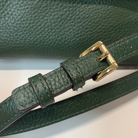 Like New Michael Kors Green Leather Crossbody Bag - Picture 6 of 14